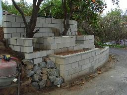 Block Wall - Close to House - Now
